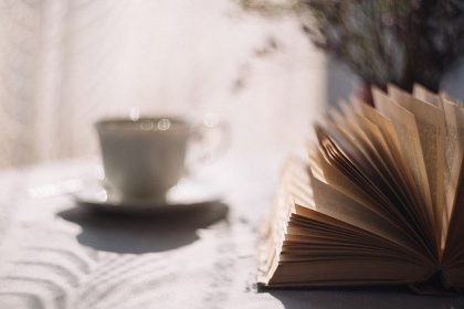 A book and cup of tea