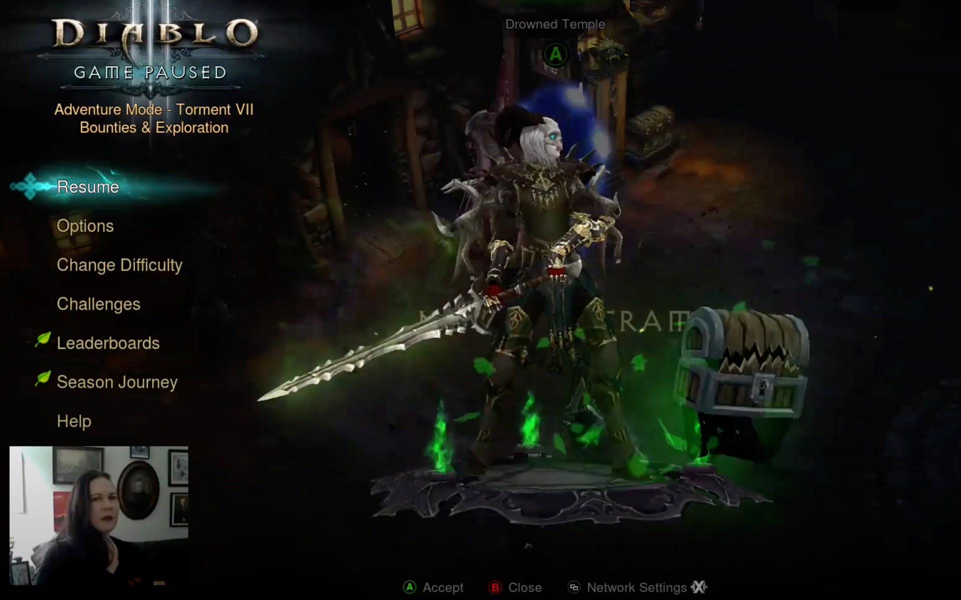 My Diablo stream update ~ Necromancer Inarius ~ Rifto Relaxo [xb